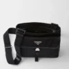 Bolso de hombro de Re-Nylon y piel Saffiano Bolso de hombro de Re-Nylon y piel Saffiano