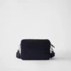 Bolso de hombro de Re-Nylon y piel Saffiano Bolso de hombro de Re-Nylon y piel Saffiano