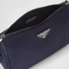 Bolso de hombro de Re-Nylon y piel Saffiano Bolso de hombro de Re-Nylon y piel Saffiano