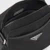 Bolso de hombro de Re-Nylon y piel Saffiano Bolso de hombro de Re-Nylon y piel Saffiano