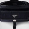 Bolso de hombro de Re-Nylon y piel Saffiano Bolso de hombro de Re-Nylon y piel Saffiano