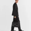 Bolso de hombro de Re-Nylon y piel Saffiano Bolso de hombro de Re-Nylon y piel Saffiano