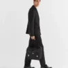 Bolso de hombro de Re-Nylon y piel Saffiano Bolso de hombro de Re-Nylon y piel Saffiano