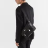 Bolso de hombro de Re-Nylon y piel Saffiano Bolso de hombro de Re-Nylon y piel Saffiano