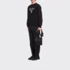 Bolso de hombro de Re-Nylon y piel Saffiano Bolso de hombro de Re-Nylon y piel Saffiano
