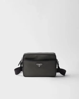 Bolso de hombro de Re-Nylon y Saffiano Bolso de hombro de Re-Nylon y Saffiano
