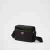 Bolso de hombro de Re-Nylon y Saffiano Bolso de hombro de Re-Nylon y Saffiano