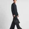 Bolso de hombro de Re-Nylon y Saffiano