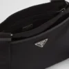 Bolso de hombro de Re-Nylon y Saffiano