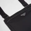 Bolso de hombro de Re-Nylon y Saffiano