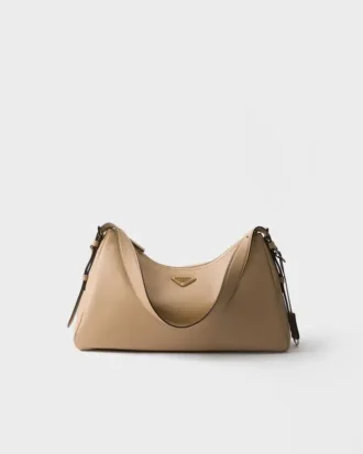 Bolso de hombro grande de cuero Prada Aimae
