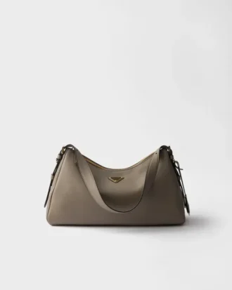 Bolso de hombro grande de cuero Prada Aimae
