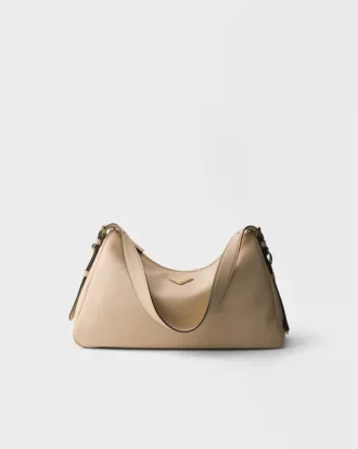 Bolso de hombro grande de cuero Prada Aimae