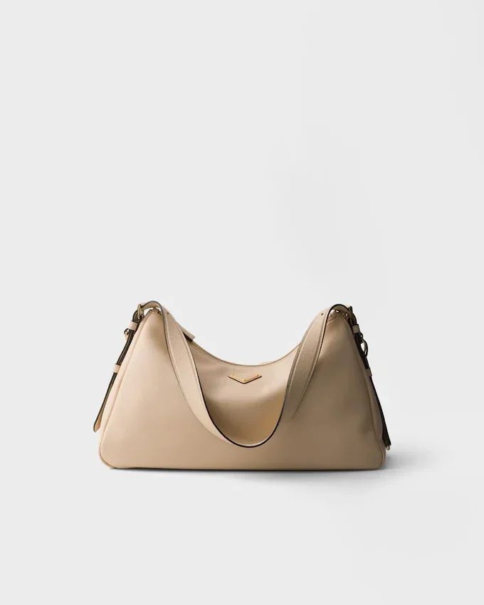 Bolso de hombro grande de cuero Prada Aimae Bolso de hombro grande de cuero Prada Aimae