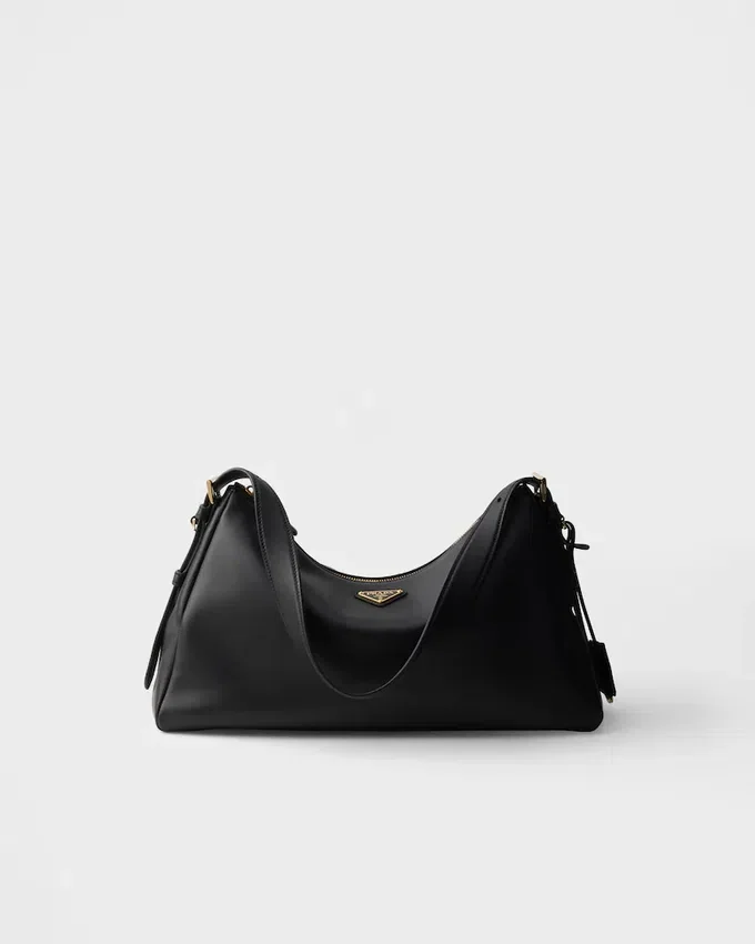 Bolso de hombro grande de cuero Prada Aimae Bolso de hombro grande de cuero Prada Aimae