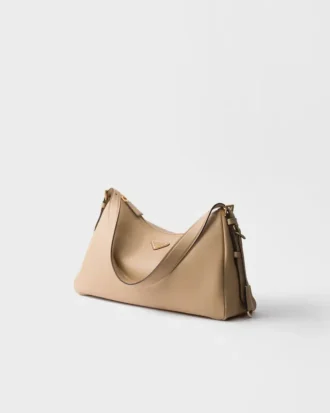 Bolso de hombro grande de cuero Prada Aimae