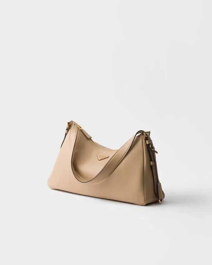 Bolso de hombro grande de cuero Prada Aimae Bolso de hombro grande de cuero Prada Aimae
