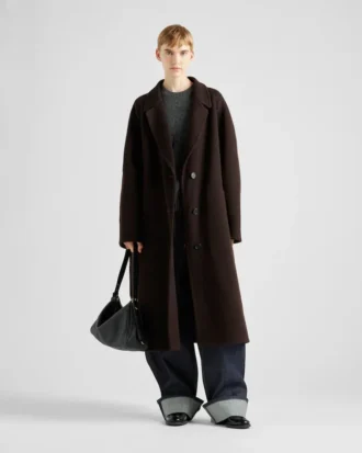 Bolso de hombro grande de cuero Prada Aimae
