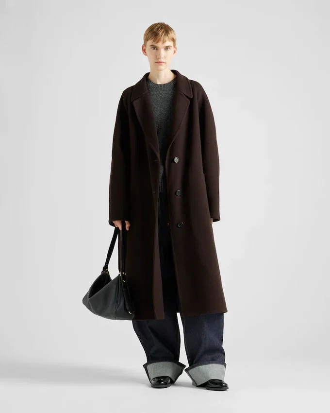 Bolso de hombro grande de cuero Prada Aimae Bolso de hombro grande de cuero Prada Aimae