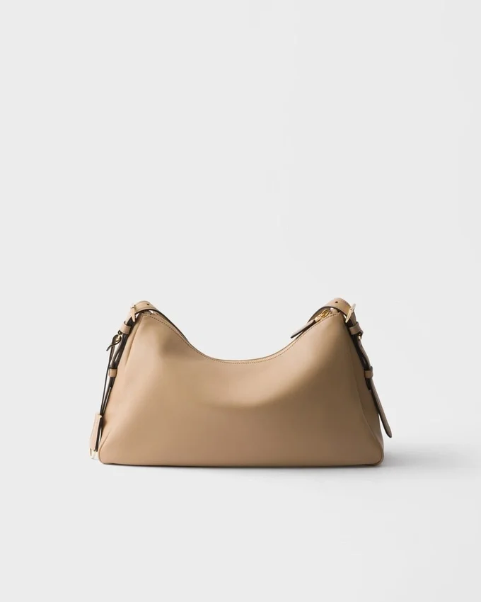 Bolso de hombro grande de cuero Prada Aimae Bolso de hombro grande de cuero Prada Aimae