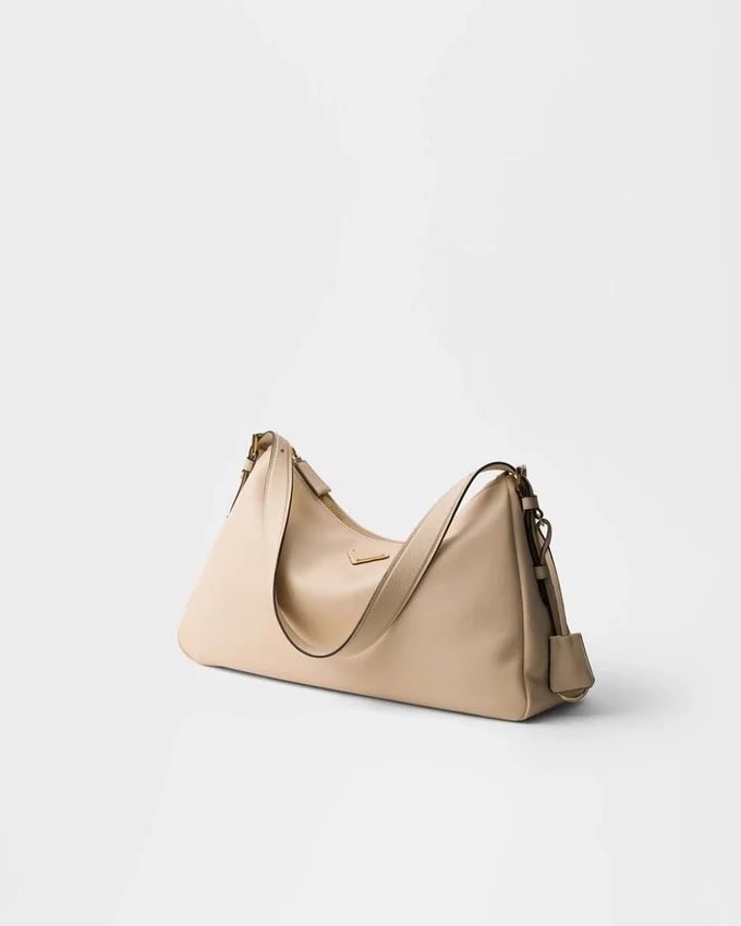Bolso de hombro grande de cuero Prada Aimae Bolso de hombro grande de cuero Prada Aimae