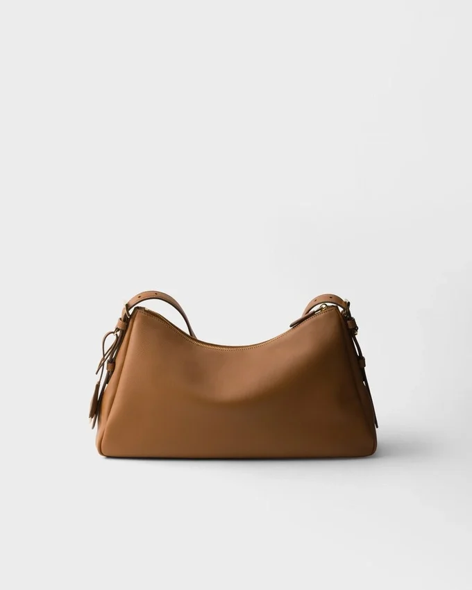Bolso de hombro grande de cuero Prada Aimae Bolso de hombro grande de cuero Prada Aimae