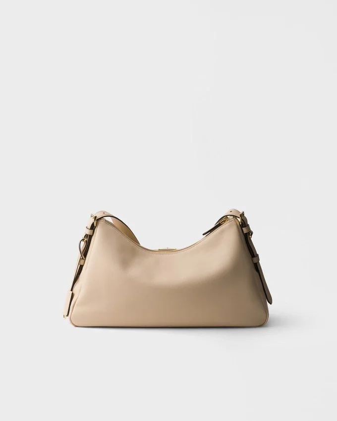Bolso de hombro grande de cuero Prada Aimae Bolso de hombro grande de cuero Prada Aimae