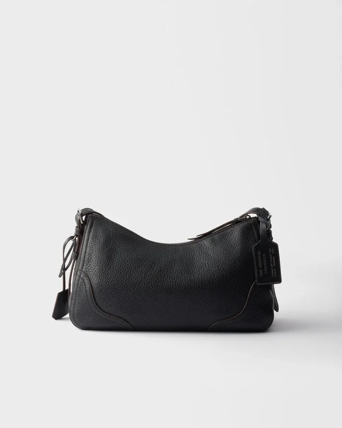 Bolso de hombro grande de cuero Prada Aimae Bolso de hombro grande de cuero Prada Aimae