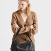 Bolso de hombro grande de cuero Prada Aimae Bolso de hombro grande de cuero Prada Aimae