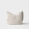 Bolso de hombro grande de cuero Prada Fold Bolso de hombro grande de cuero Prada Fold