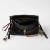 Bolso de hombro grande de cuero Prada Soft Sound con dijes Bolso de hombro grande de cuero Prada Soft Sound con dijes