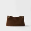 Bolso de hombro grande de gamuza Etude de Prada Bolso de hombro grande de gamuza Etude de Prada