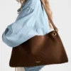 Bolso de hombro grande de gamuza Etude de Prada Bolso de hombro grande de gamuza Etude de Prada