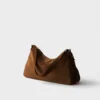 Bolso de hombro grande de gamuza Prada Aimae Bolso de hombro grande de gamuza Prada Aimae