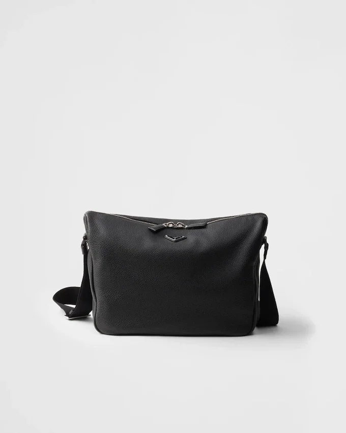 Bolso de hombro mediano de cuero Bolso de hombro mediano de cuero