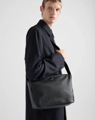 Bolso de hombro mediano de cuero