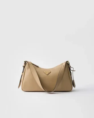 Bolso de hombro mediano de cuero Prada Aimae