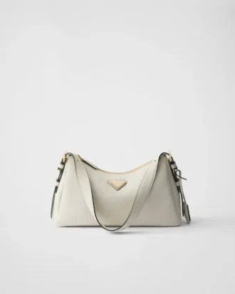 Bolso de hombro mediano de cuero Prada Aimae