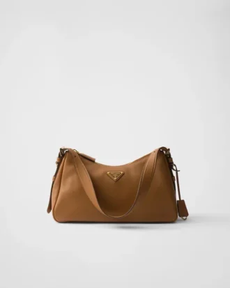 Bolso de hombro mediano de cuero Prada Aimae