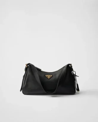 Bolso de hombro mediano de cuero Prada Aimae