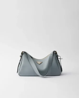 Bolso de hombro mediano de cuero Prada Aimae