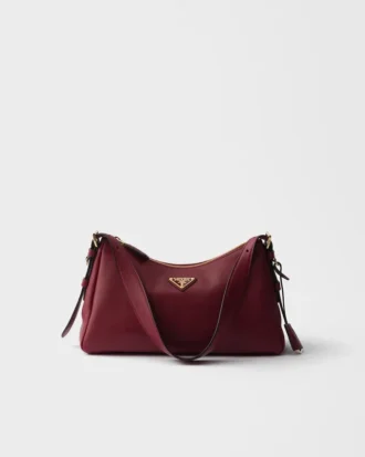 Bolso de hombro mediano de cuero Prada Aimae