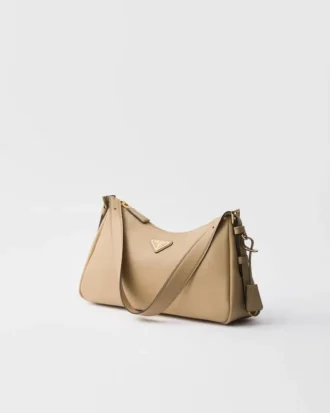 Bolso de hombro mediano de cuero Prada Aimae