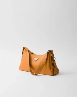 Bolso de hombro mediano de cuero Prada Aimae
