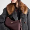 Bolso de hombro mediano de cuero Prada Aimae Bolso de hombro mediano de cuero Prada Aimae