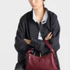 Bolso de hombro mediano de cuero Prada Aimae Bolso de hombro mediano de cuero Prada Aimae