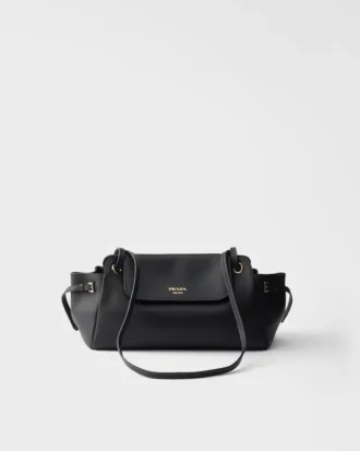 Bolso de hombro mediano de cuero Prada Carry