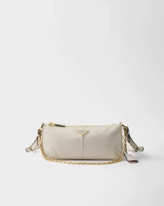 Bolso de hombro mediano de cuero Prada Re-Edition 2002