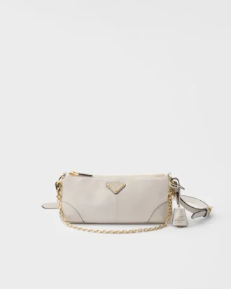 Bolso de hombro mediano de cuero Prada Re-Edition 2002