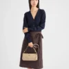 Bolso de hombro mediano de cuero Prada Re-Edition 2002